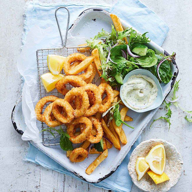 Crumbed Squid