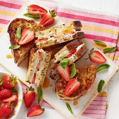 Strawberry, Banana & Ricotta French Toast