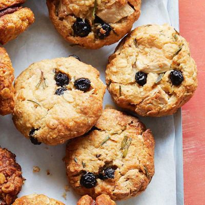 Blueberry, White Choc & Rosemary Biscuits