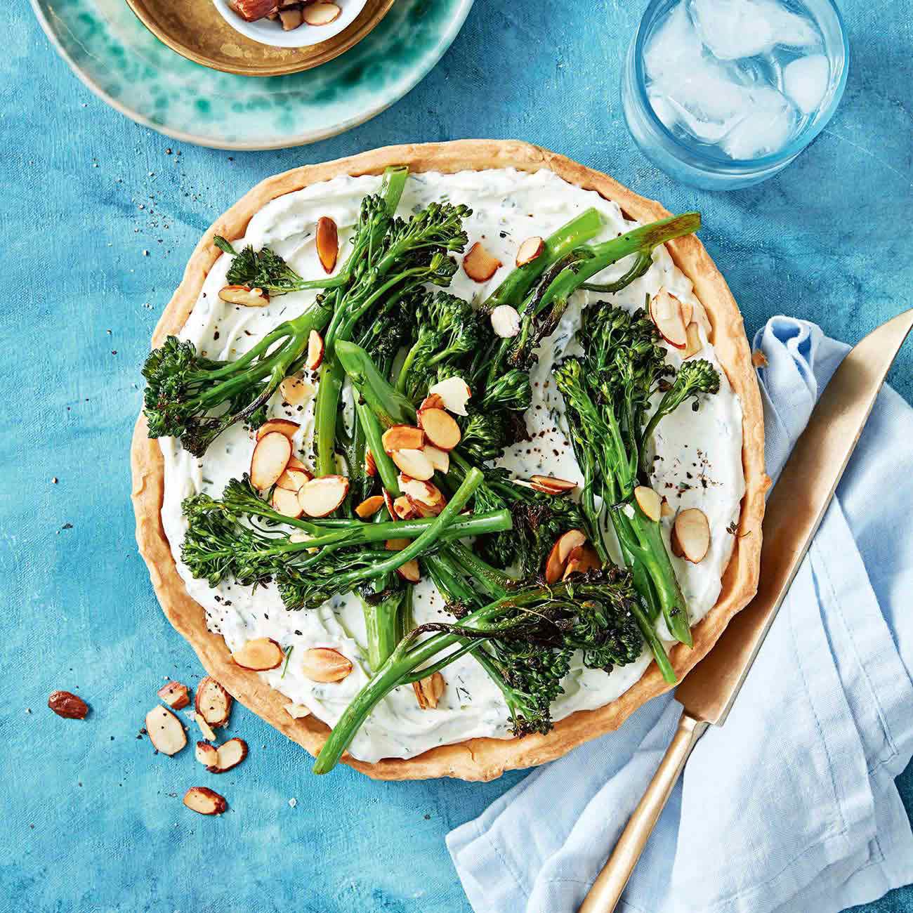 Broccolini, Ricotta & Goat's Cheese Tart Recipe Woolworths