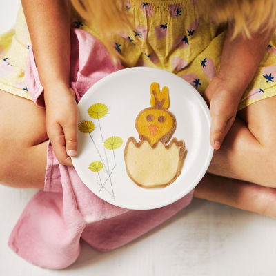 Easter Pancake Art Chick