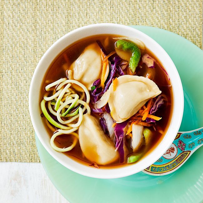 Fast Dumplings & Asian Vegetable Broth
