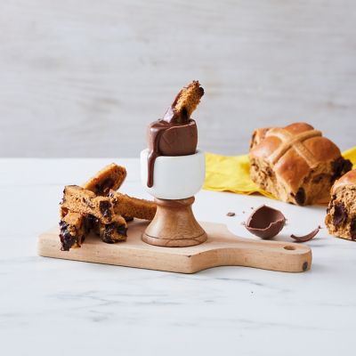 Easter Eggs With Hot Cross Bun Dippers
