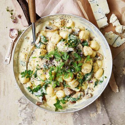 One-Pan Four-Cheese & Mushroom Gnocchi