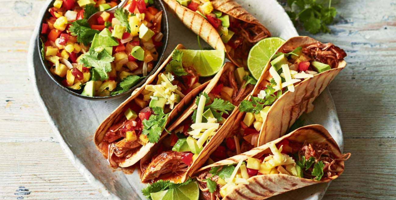 Pulled Pork Tacos With Smoky Pineapple Salsa Recipe Woolworths