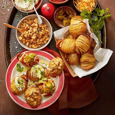 Chip Flavour Hasselback Potato Platter