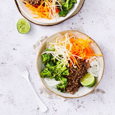 Ginger Beef & Broccoli Bowls
