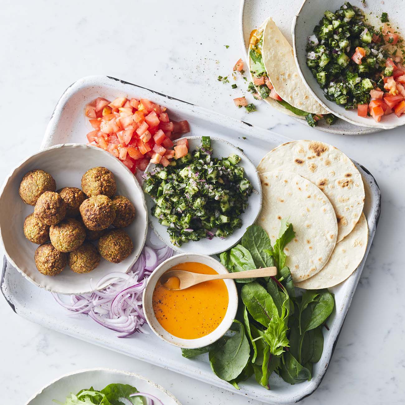 GlutenFree Falafel Wraps With Chilli & Lime Dressing Recipe Woolworths