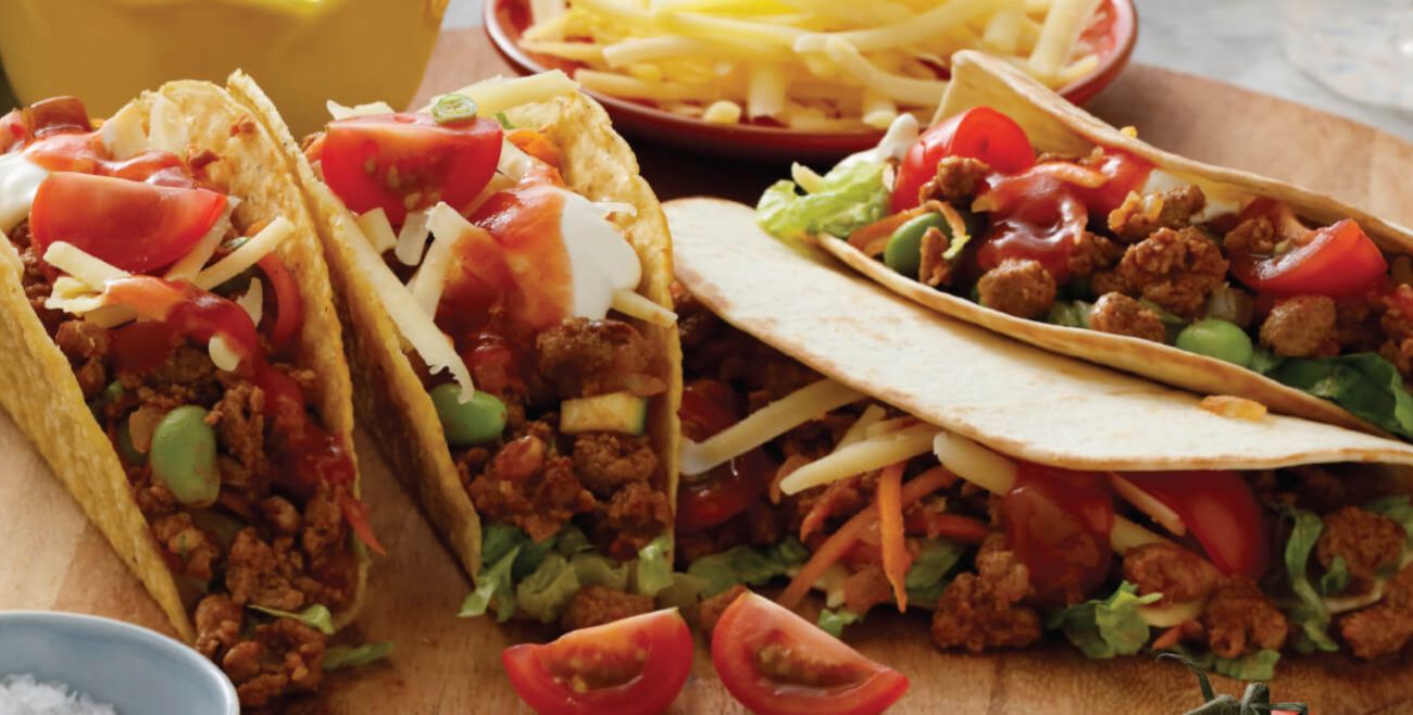 MeatFree Tacos With Quorn Mince & Old El Paso Hard N Soft Tacos Recipe