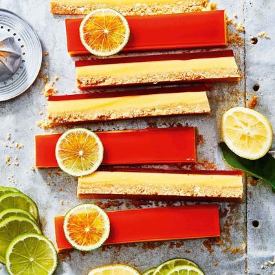 No-Bake Lemon, Lime & Bitters Slice