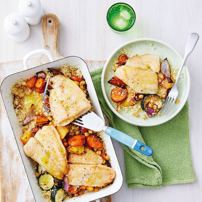 One-Tray Fish & Vegetable Bake