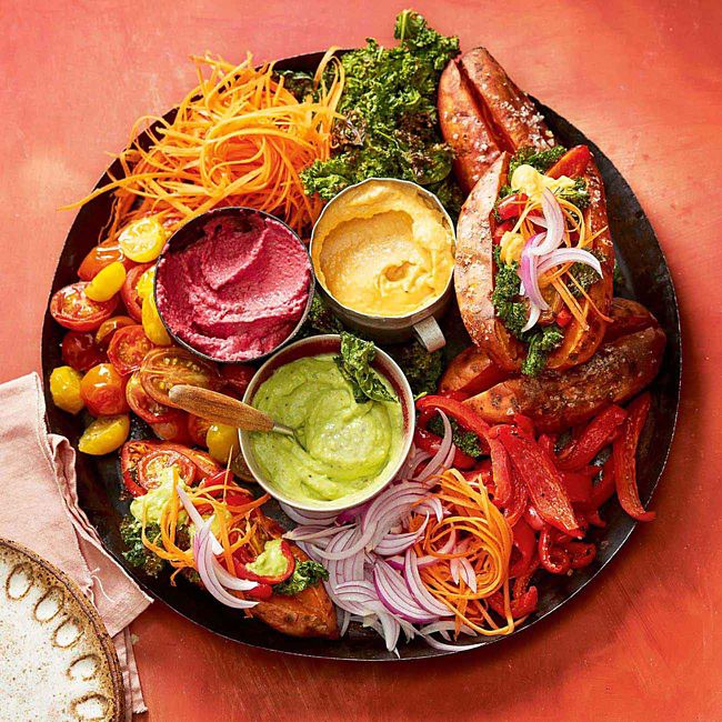 Rainbow Sweet Potato Platter