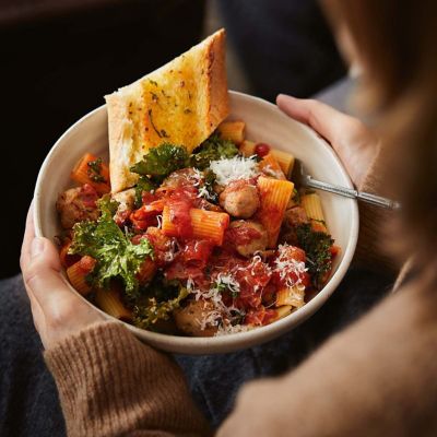Sausage, Pecorino & Kale Rigatoni