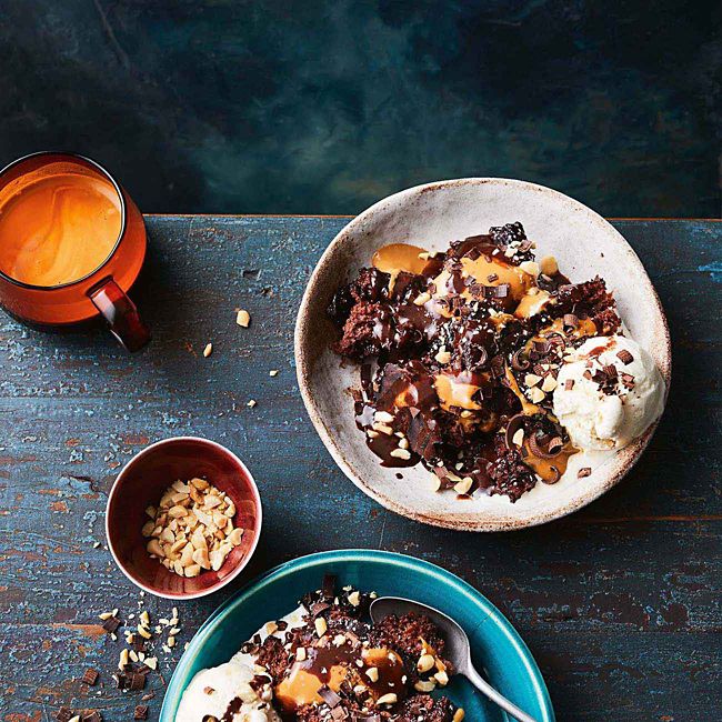 Slow Cooker Self-Saucing Chocolate Pudding
