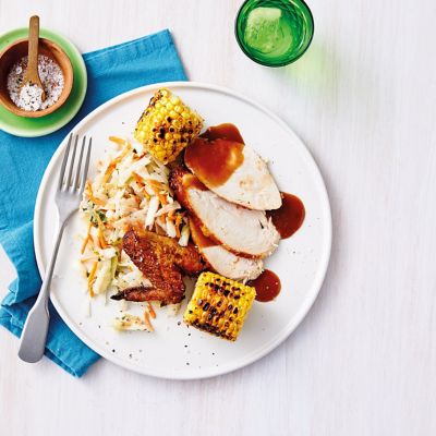 Super Simple Roast Chicken & Slaw Dinner
