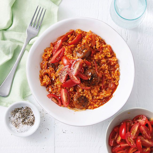 Tex Mex Meatball Risoni