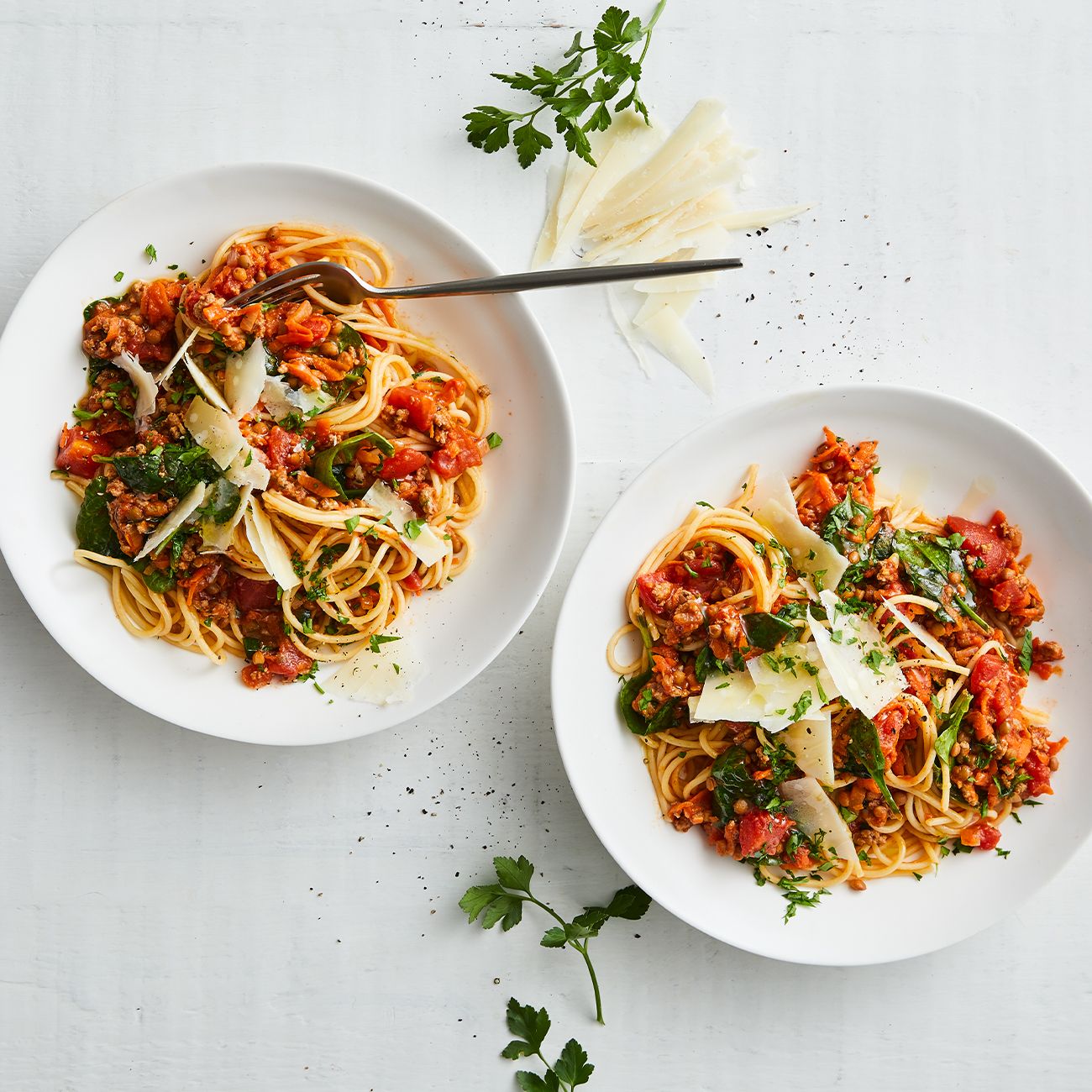 Beef and lentil bolognese