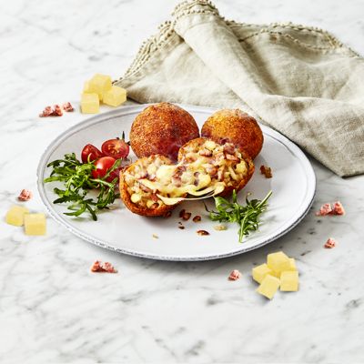 Cheesy Bacon Rice Balls