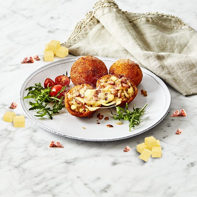 Cheesy Bacon Rice Balls