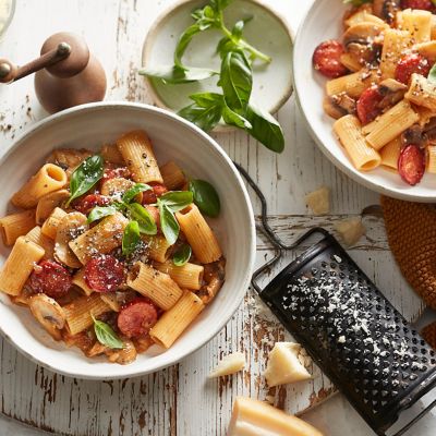 Chorizo And Tomato Rigatoni