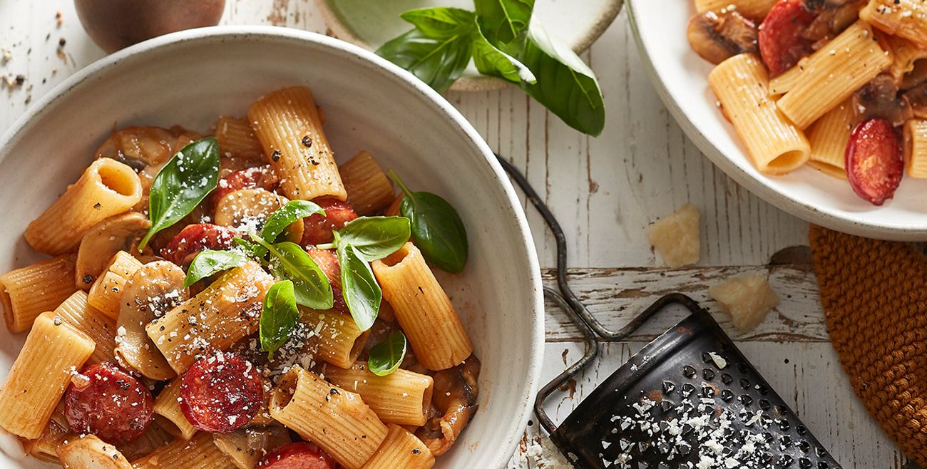 Chorizo And Tomato Rigatoni Recipe | Woolworths