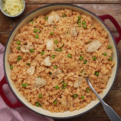 Italian Chicken & Rice Bake