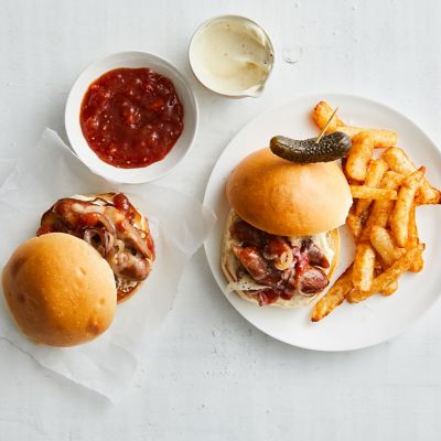 Loaded Sausage Burgers