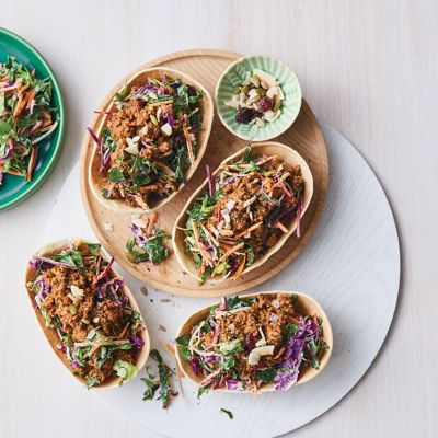 Quick Beef & Kaleslaw Tortillas