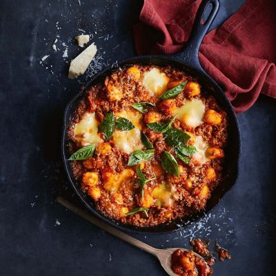 Quick One Pan Gnocchi Bolognese