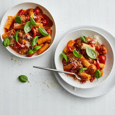 Sausage Meatball & Parmesan Pasta