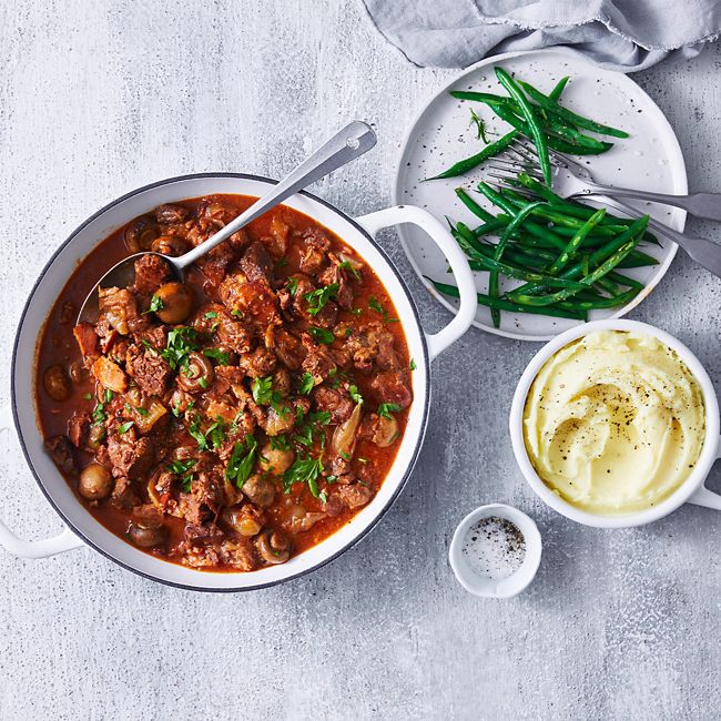 Slow-Cooked Beef Bourguignon