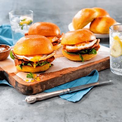Brioche Breakfast Burgers
