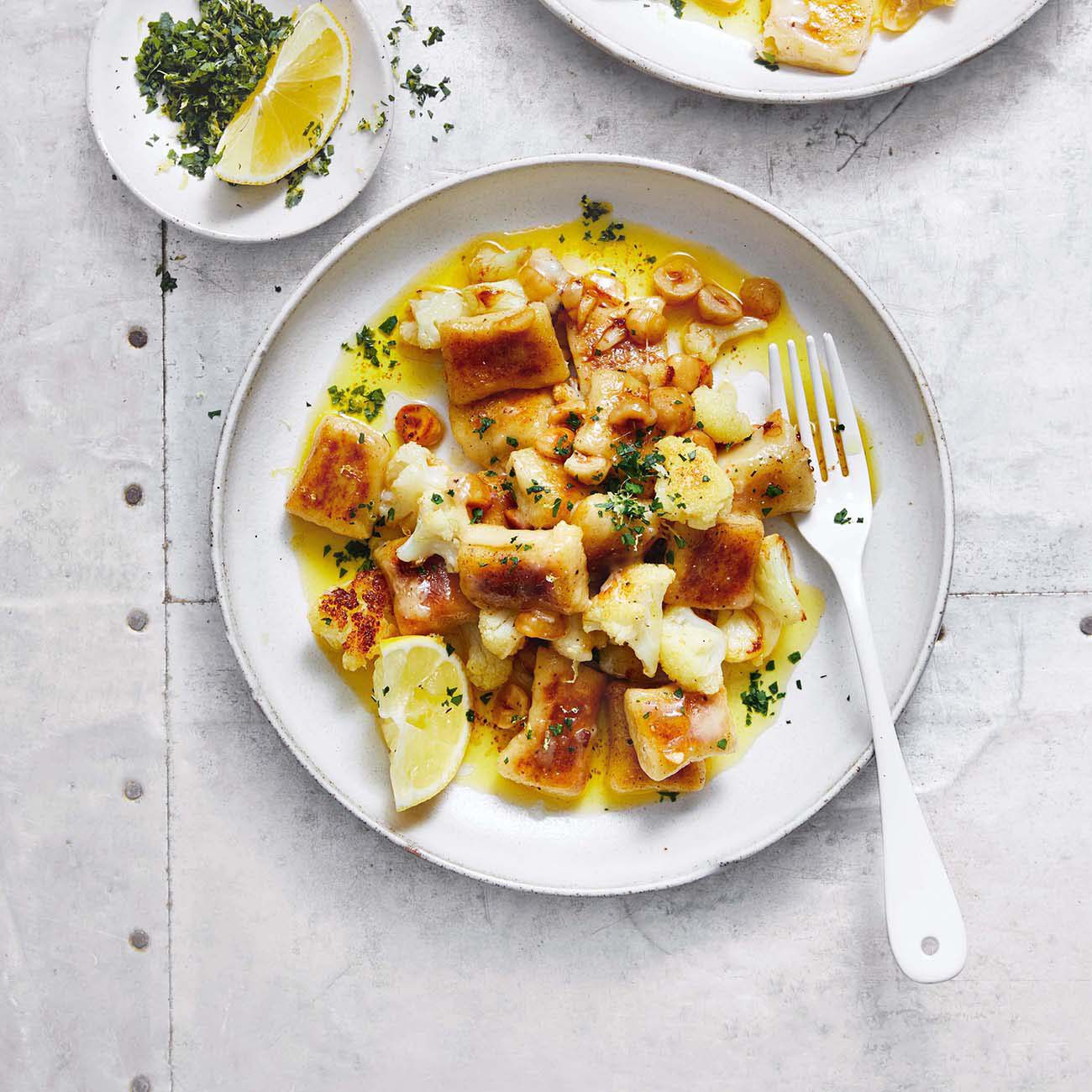 Cacio E Pepe Cauliflower Gnocchi With Gremolata
