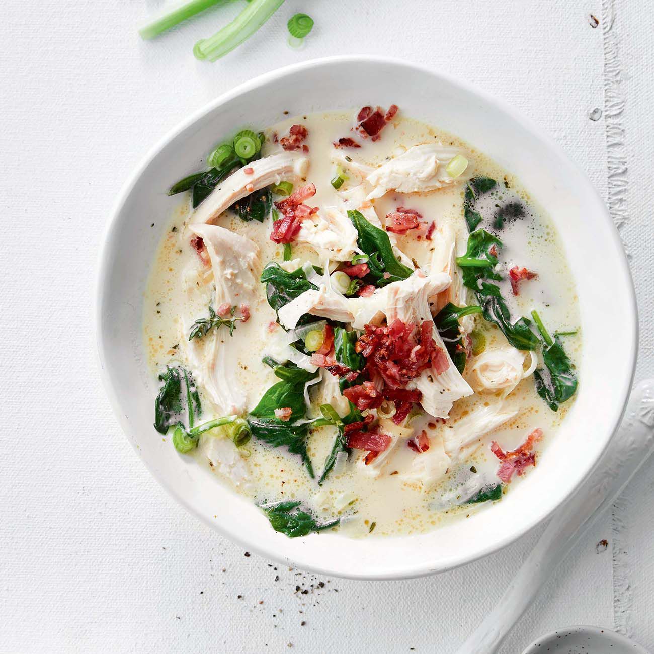 Creamy Chicken & Bacon Soup