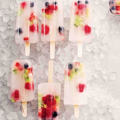 Elsa's Frozen Fruity Coconut Ice Blocks