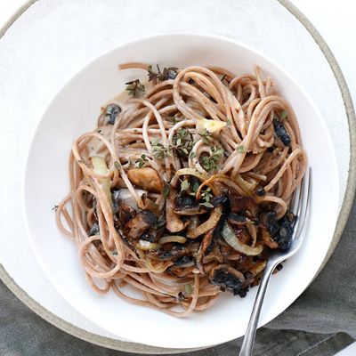 French Onion & Mushroom Wholemeal Spaghetti