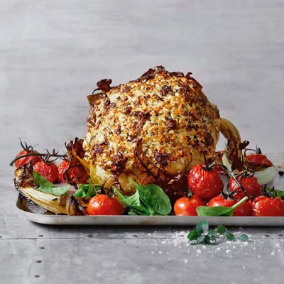 Honey-Roasted Whole Cauliflower
