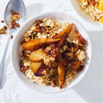 Pear Crumble Overnight Oats