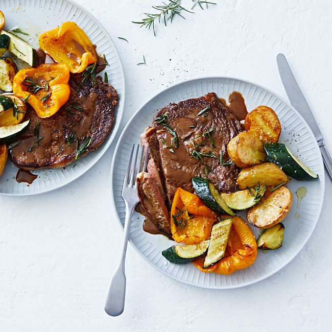 Beef Scotch Fillet With Red Wine Sauce