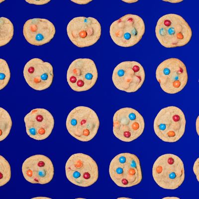 Chewy Caramel M&M's Cookies