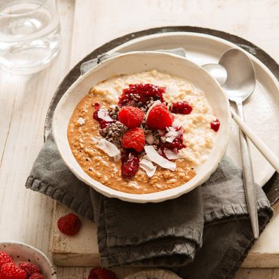 Choc Coconut Lamington Porridge