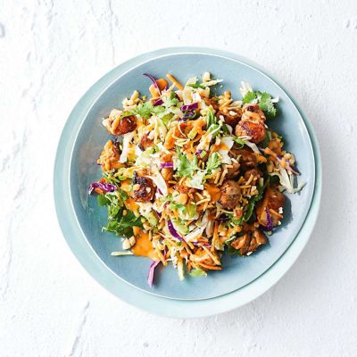 Fast Sticky Sweet Chilli Chicken Slaw