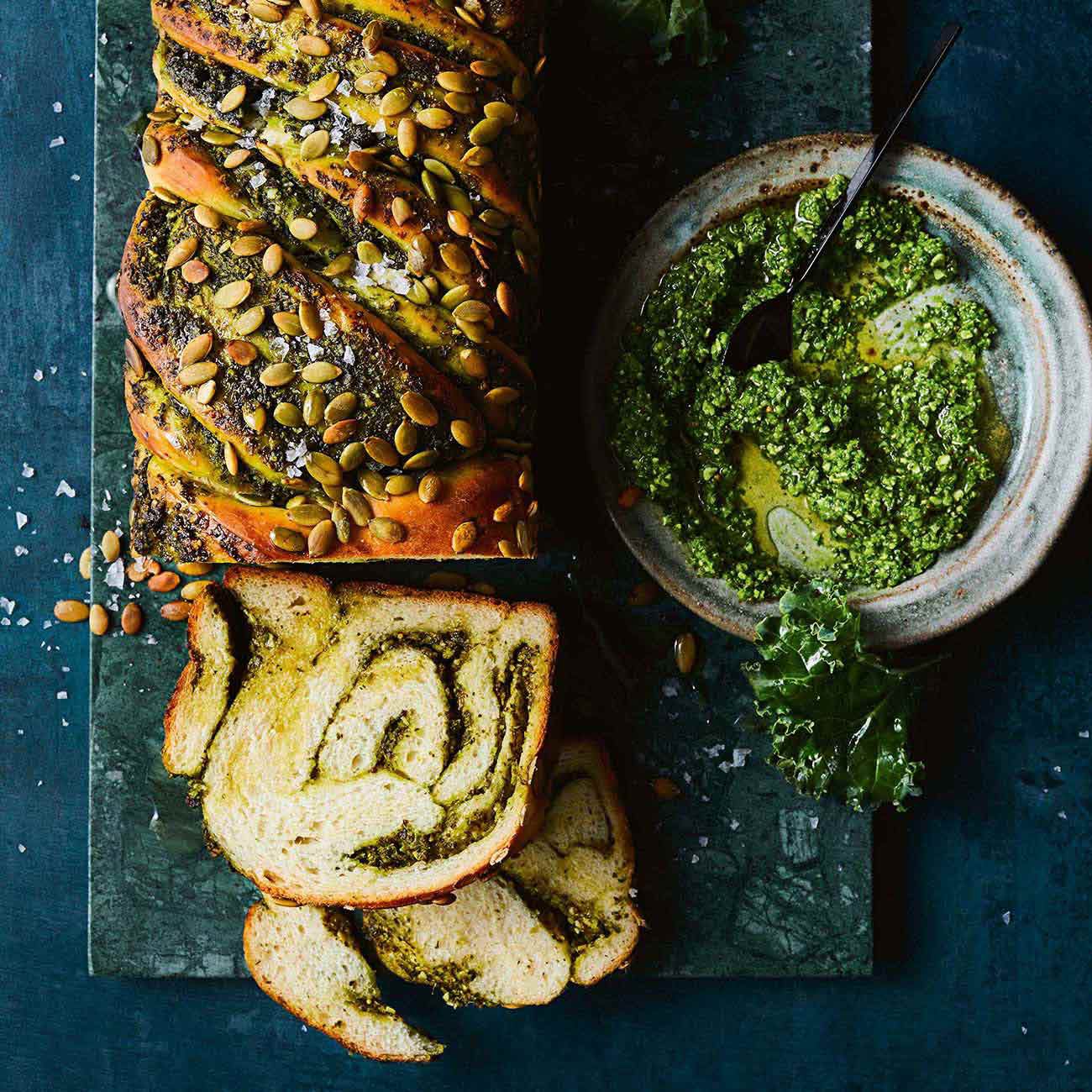 Kale and Parmesan Bread