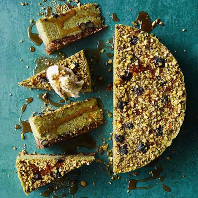 No-Bake Vegan Pistachio & Lime Cheesecake