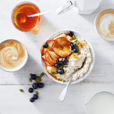 Porridge With Honey-Caremelised Apples
