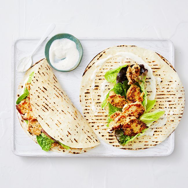 Quick Thai-Inspired Chicken Wraps