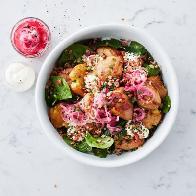 Smashed Salt & Vinegar Potato Salad