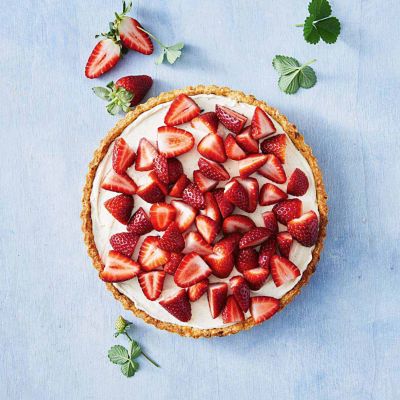 Strawberry Cannoli Tart