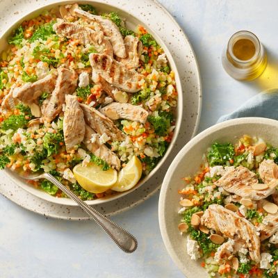 Birds Eye Vegie Rice and Warm Chicken Salad