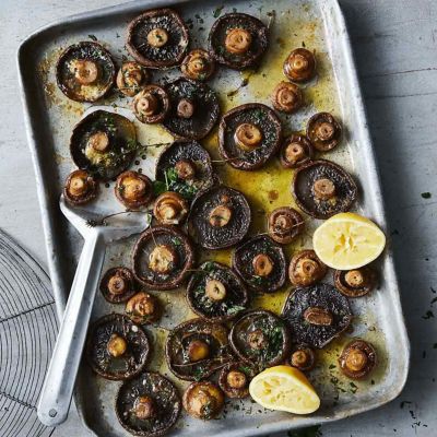 Garlic Butter Roasted Mushrooms
